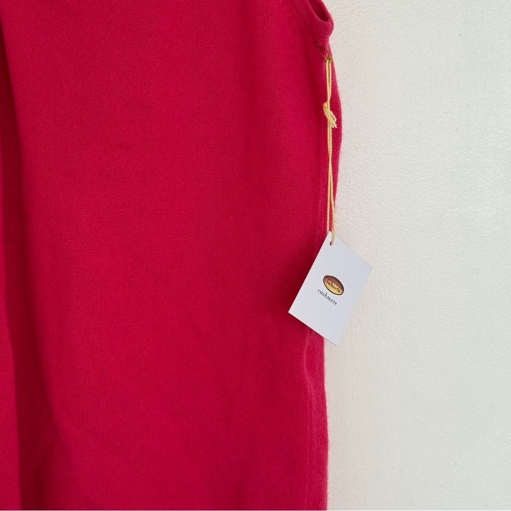 Talbots Sleeveless V-Neck 100% Pure Cashmere Tank in Pink Large - Picture 2 of 6